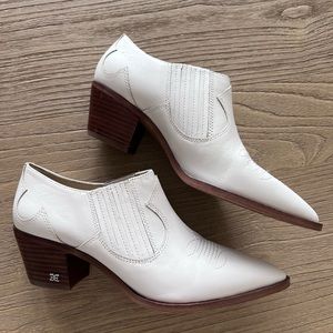 Sam Edelman White heeled booties